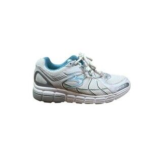 GDEFY Gravity Defyer Size 8 Women's White Blue Walking Shoes TB9004FWSU